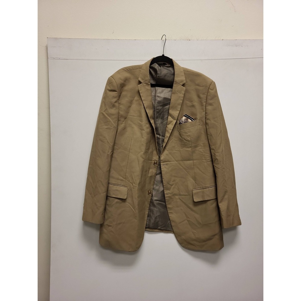 Angelo Rossi Blazer Mens 48 Long Camel‎ Coat Jacket Sport Italy Designer